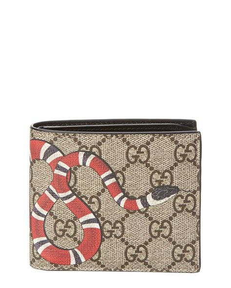 gg supreme wallet gucci|Gucci snake wallet men's.